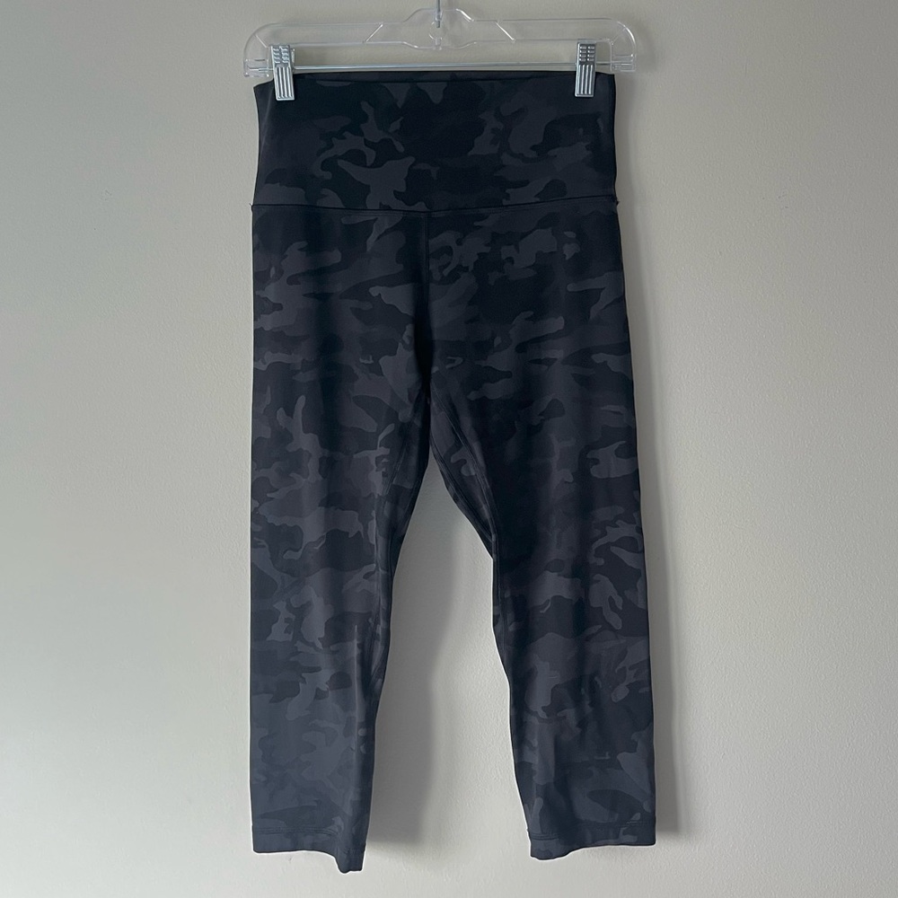 Lululemon Align Crop in Incognito Camo Multi Grey